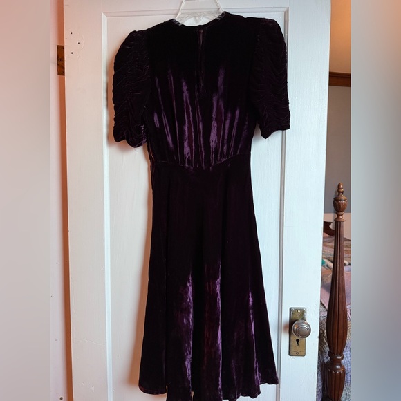 1940’s silk velvet dress - Picture 4 of 11